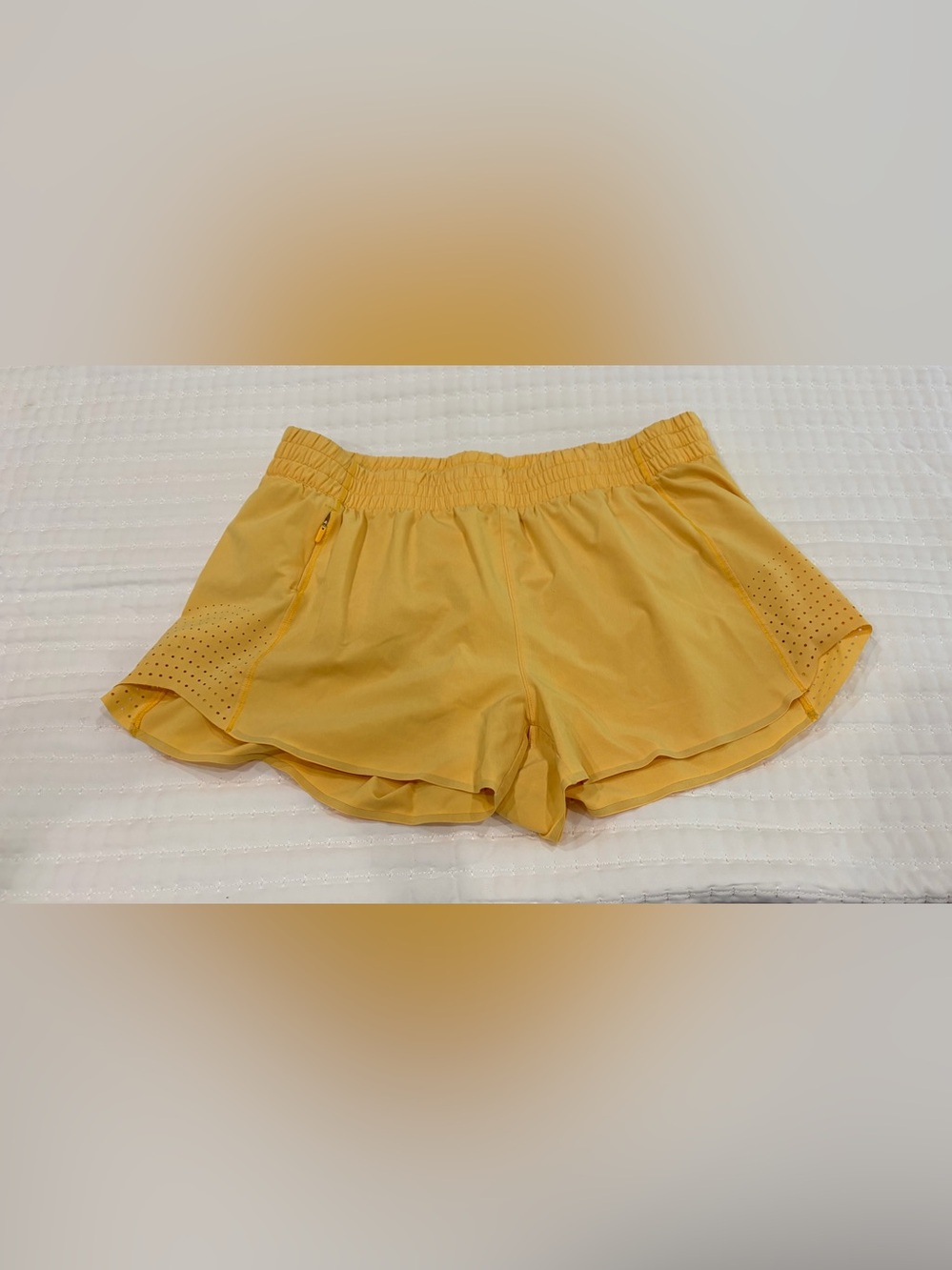 Athleta Sunflower Yellow Athletic Shorts
